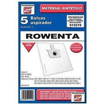 ersa 915519 - Bolsa aspirador sintetica 915519 5un, blanco