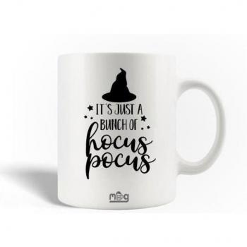 Taza de Cerámica Hocus Pocus 30cl Blanca - Apta para Lavavajillas