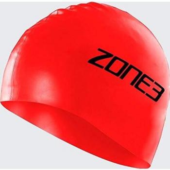 Gorro de natación Zone3 Silicone Swim Cap rojo - Gorro de silicona, color rojo, diseño aerodinámico, alta elasticidad, cómodo y resistente al cloro