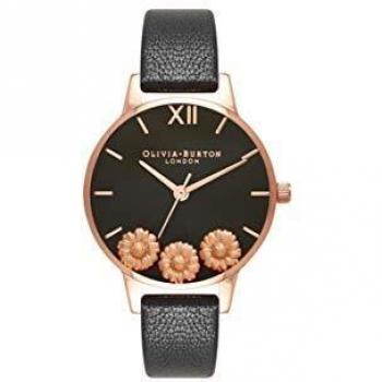 Olivia Burton Women's Watch Dancing Daisy OB16CH05 (30 mm) Pink/Black