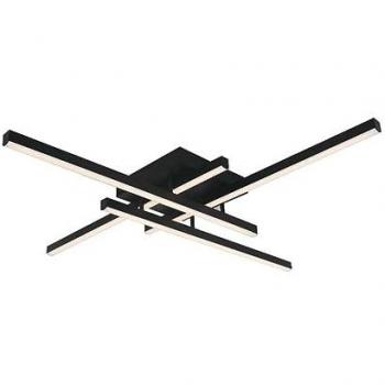 Lámpara Colgante LED Moderna 38W Color Negro 850x850x150mm 4000K