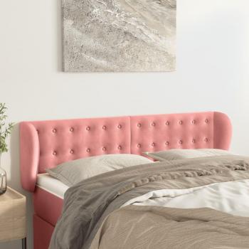 Cabecero de terciopelo rosa 147x23x78/88 cm Vidaxl Rosa