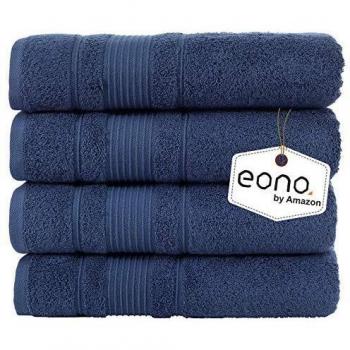 Eono by Amazon, Juego de 4 Piezas de Toallas de baño
