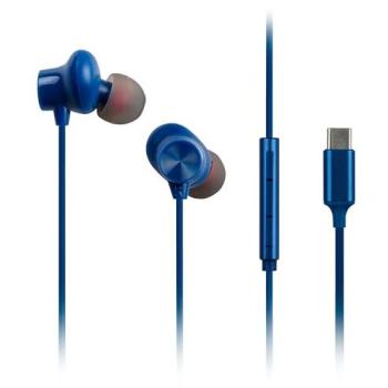 Auriculares In-Ear Panasonic RP-TCM225DEA USB-C con Micrófono y Sin Cancelación de Ruido - Azul