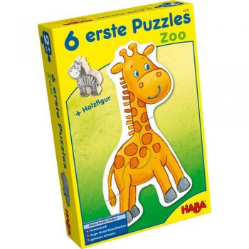 Puzzle de Madera HABA - 6 Primeros Puzzles del Zoo con Figuras, a partir de 2 años