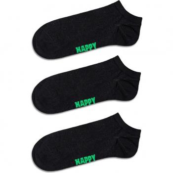 Calcetines tobilleros negros lisos para hombre - Paquete de 3