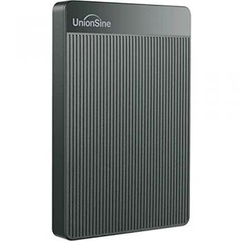 UnionSine Ultra Slim Disco Duro Externo Portátil 2.5 120GB, USB3.0 SATA HDD Almacenamiento para PC, Mac, MacBook, Chromebook, Xbox, PS4