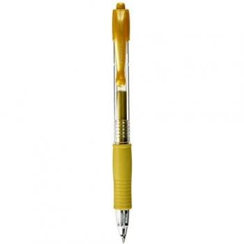 Bolígrafo de gel metálico Pilot G-2 07 dorado