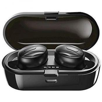 Auriculares inalámbricos Bluetooth,Auriculares Bluetooth 5.0 Sonido Estéreo con Micrófono Auricular Mini TWS In-Ear Auriculares Resistente al Agua con Caja de Carga para Correr Deporte,H20