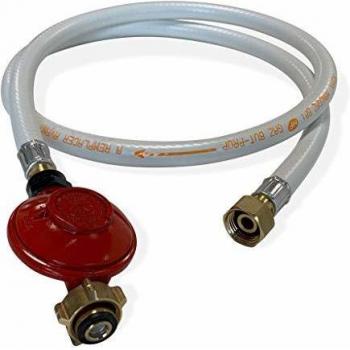 Kit de manguera flexible de gas 15 m con regulador de propano 37mbar 15kg/h - Normas NF