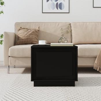 Mesa de centro negra en madera multicapa 51x50x44 cm
