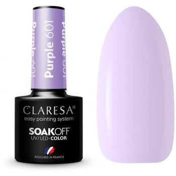 Claresa Soak Off Hybrid Nail Polish 5ml - 601: Purple