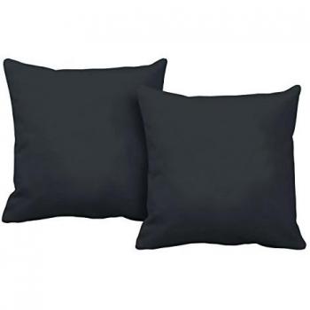 Italian Bed Linen Più Bello Fundas de Cojín, Poliéster, Gris, 30 x 50 cm, 2 Unidades