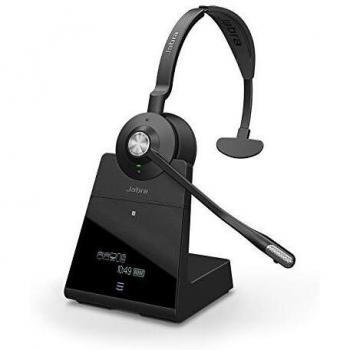Jabra Engage 75 On-Ear DECT - Auricular inalámbrico monoaural Certificado para Skype para Empresas - para teléfonos de Escritorio y softphones - Negro - Versión para la UE