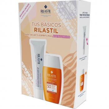 Rilastil - Pack Aventurero Water Touch SPF50+ Fluido Fotoprotector Antiedad y Aqua Intense 72h Gel Hidratante Rilastil