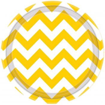 Amscan International – 541492 – 09 18 cm Chevron papel placa