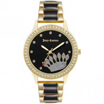 Juicy Couture Women's Quartz Watch JC1334BKGP (Ø 38 mm) Golden / Multicolored / Black