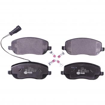 Juego de pastillas de freno HELLA con sensor de advertencia para Fiat Croma - 4 unidades por set - Referencia 8DB 355 006-761