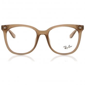 Ray-Ban Gafas Graduadas RX 4379VD 8270 - Lentes Recetadas Para Hombre, Asian Fit, Color Marrón, Tamaño 53
