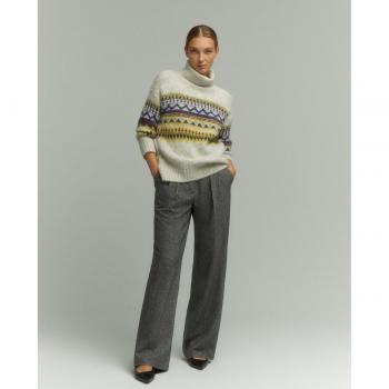 Jersey de mujer jacquard cuello alto Tintoretto