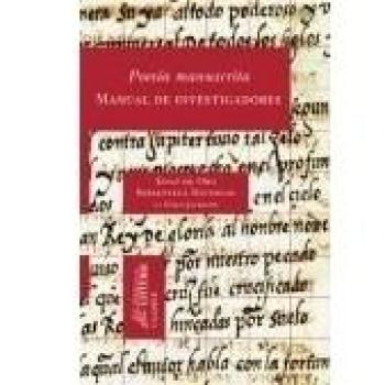 Poesía manuscrita. Manual de investigadores: 2