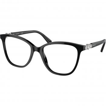 Swarovski SK2020 Eyewear, Color: 1001 Donna Squadrata Nero, Type: Black Eyewear Frames, Gender: Male, Size: 54 MM
