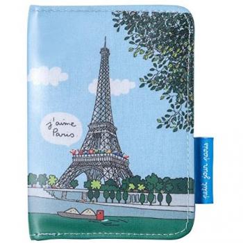 Petit Jour Paris Children's Passport Cover - Barbapapa Blue, 14 cm