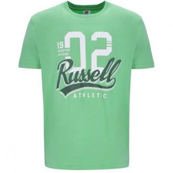 Camiseta de Manga Corta Hombre Russell Athletic Amt A30101 Green Light