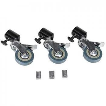 Ruedas Quadralite para trípodes de estudio con plataforma deslizante para cámaras Nikon