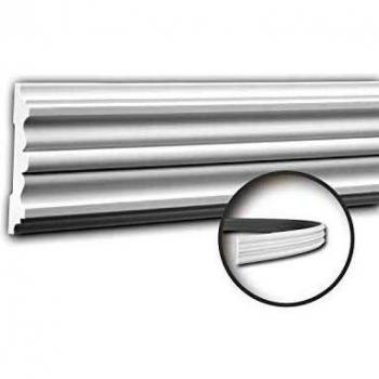 Moldura Flexible de Estuco Profhome 151310F Diseño Clásico Atemporal Blanco 2 m
