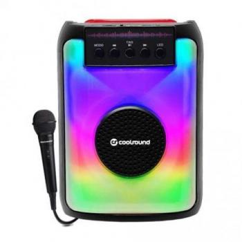 Altavoz Bluetooth Party Boom A380 3 20W con Iluminación LED y Micrófono Inalámbrico