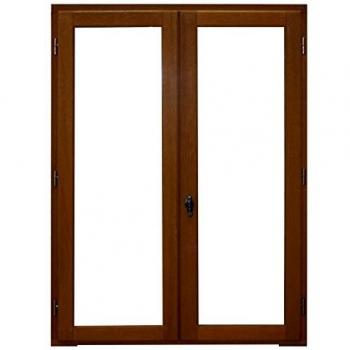 Ventana de Madera 2 Paneles Altura 125 x Anchura 80 Sin Manilla