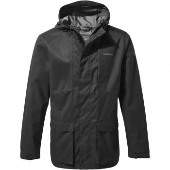 Craghoppers Kiwi Classic Chaqueta Impermeable, Hombre, Negro, XXXL