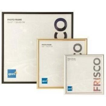 Kenro Serie Frisco – Marco de Fotos Negro 15x15 cm – Marco de Fotos 15x15 Para Apoyar o Colgar en la Pared – Cuadros de Decoración Con Cristal – FR1515B