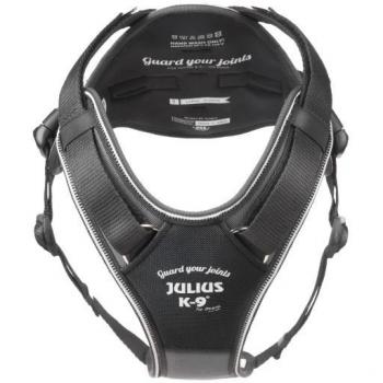 Arnés Julius K9 IDC Longwalk Negro-Gris, Tamaño XS, Comodo y Ligero para Trekking