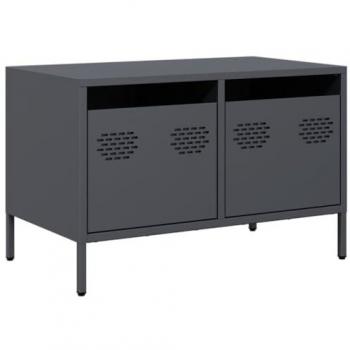 Mueble para TV acero laminado en frío antracita 68x39x43,5 cm