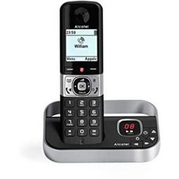 Alcatel Teléfono inalámbrico DECT F890 Voice Negro/Plata