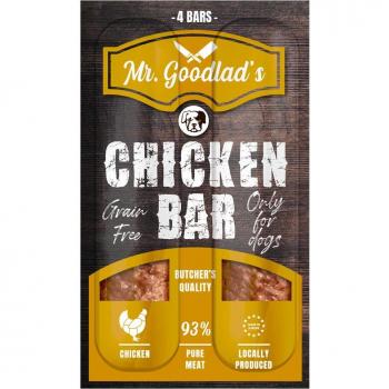 Mr. Goodlad Meat Bars Snacks para Perros con Pollo 3 x 100 g (2 + 1 Gratis)