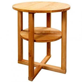 vidaXL Mesa Auxiliar de Madera Maciza de Roble 40x50cm Mobiliario Decorativo