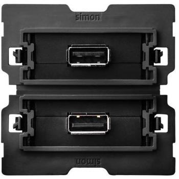 Conector Simon 10000562-039 2XUSB 2.0 A Hembra 2M