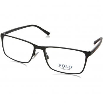 Polo Ralph Lauren 0PH1165, Monturas de Gafas para Hombre, Semi Shiny Black, 55