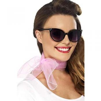 Smiffy'S 22750 Pañoleta De Cuello De Los 50, Rosado, Tamaño Único , color/modelo surtido