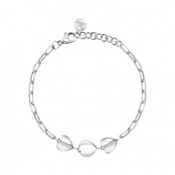 Pulsera de Acero para Mujer Morellato, Colección Pailettes, Diseño de Corazones - SAWW05