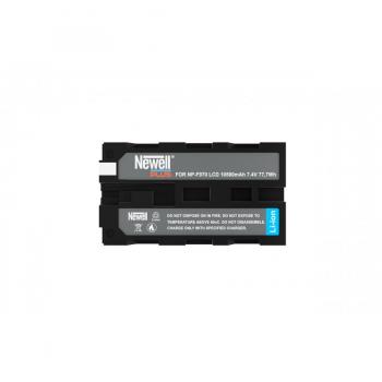 Batería Newell Plus NP-F970 con pantalla LCD, capacidad de 6600mAh, compatible con cámaras Sony, tecnología de litio-ion, protección contra sobrecarga y cortocircuito
