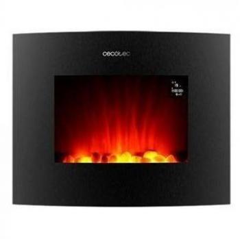 Cecotec Ready Warm 2650 Curved Flames Connected Chimenea Eléctrica 2000W WiFi Control App Tamaño 26 2 Niveles de Potencia Mando a Distancia