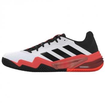 Zapatillas de Tenis Adidas Barricade 13 para Tierra Batida - Hombres - Blanco y Negro