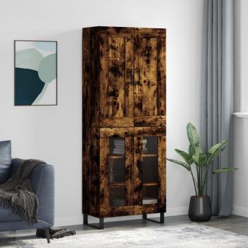 Aparador de Madera Multicapa Roble Ahumado 69,5x34x180 cm