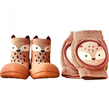 Attipas Set Regalo Rodilleras Fox GSF Rosa Bebé de Niña y Niño