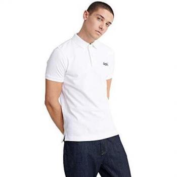 Superdry Classic S/s Pique Polo, Blanco