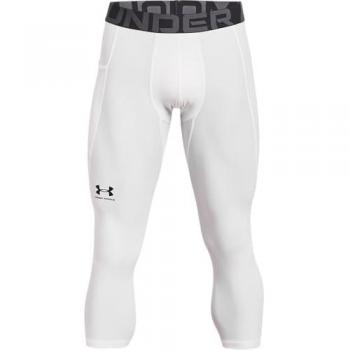 Mallas HeatGear Under Armour para hombre, color blanco, talla XL, diseño pirata de 3/4